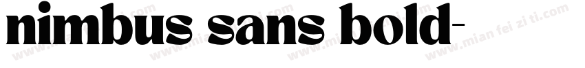 nimbus sans bold字体转换